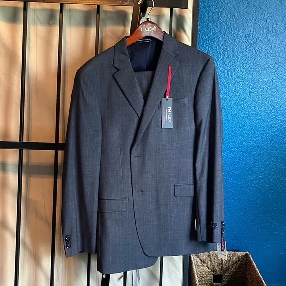 Tommy Hilfiger Suits Blazers Navygrey 44l 38w Tommy Hilfiger